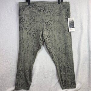 NWT Lululemon 20 Wunder Train High Rise 25" Capri Leggings Sage Crackle Dye Yoga
